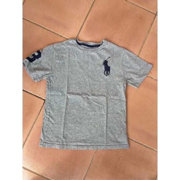 Polo by Ralph Lauren Big Pony t-shirt, gray, size small (8), cotton - Picture 2 of 16